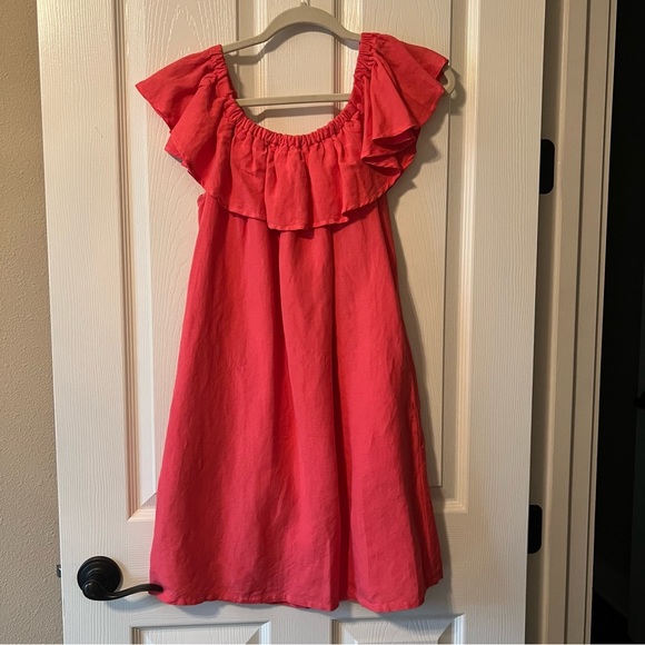 Tommy Bahama Linen-Blend Off-the-Shoulder Dress - Picture 2 of 4